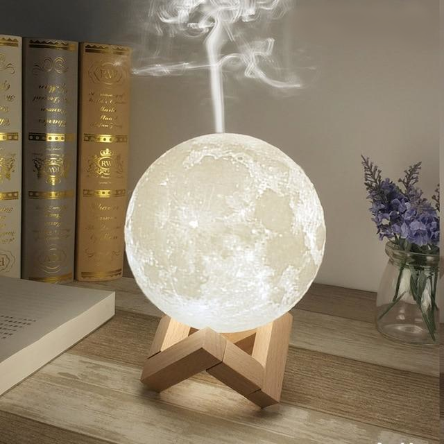 Moon Diffuser Humidifier | Moon Diffuser Wood Stand